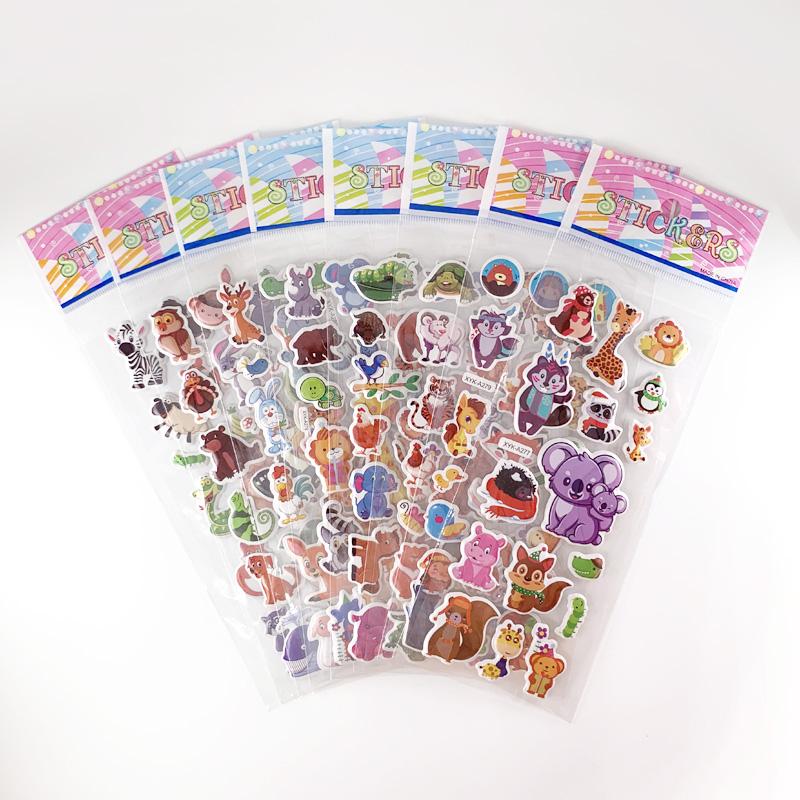 8 листов/компл., водонепроницаемые наклейки с животными из мультфильма, зоопарка, детский блокнот, украшение, наклейка для скрапбукинга, игрушка для детей, мальчиков и девочек