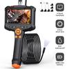 Sanoat Endoskop Kamerasi 4.3 "/2.4" Yagona Ikkitalik Ob'ektiv HD 1080P Avtomobilni Tekshirish Boreoskopi IP67 Suv o'tkazmaydigan Avtomobil Dvigateli uchun