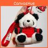 Plush Colorful Panda Backpack Keychain Cute Doll Pendant Perfect Gifts For