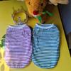 Dog Clothes New Striped Vest Spring Summer Autumn New Cat Small Medium and Large Dog Teddy