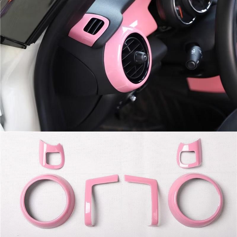 Car Air Conditioning Vent Decorative Cover For MINI ONE Cooper S F55 F56 F57 Car Interior Stickers Modification Accessories