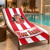 Custom Name Sunderland Beach Towel Personalized Text Soft Towel Swimming Travel Bath Gift