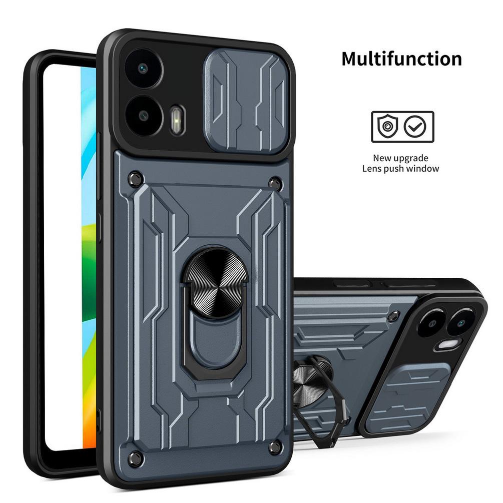 Чехол-книжка с карманом для карт и защитой камеры для Moto G35 G15 G73 E13 G72 G53 G23 G13 G32 G22 G60 G30 G10 Бронированный гибридный чехол с кольцом