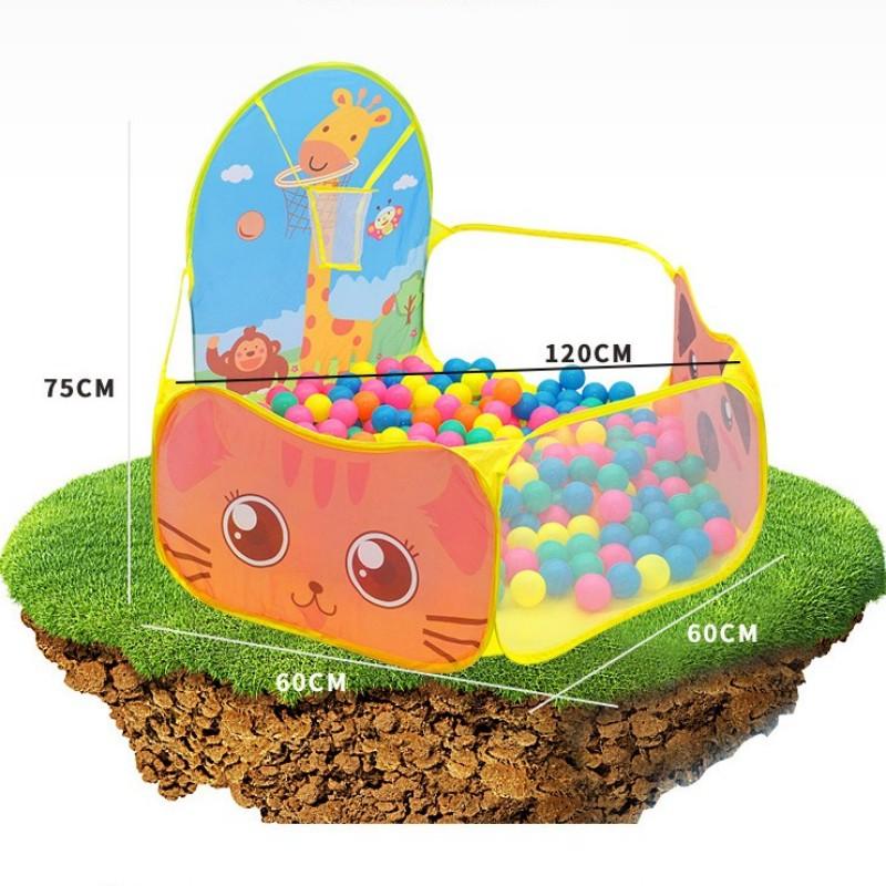 Детский манеж 120 см, игровая площадка, палатка для малыша, бассейн с шариками и баскетбольным кольцом, домик-палатка для детей, портативные детские игрушки для дома и улицы