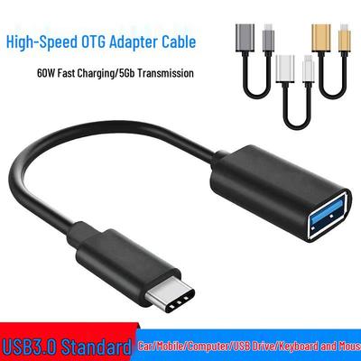 Кабель-адаптер Type-C на USB 3.0 OTG для подключения мобильных устройств и компьютеров