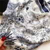 Four Season Style 110 * 110 Cm Silk Smooth Encrypted Brocade Large Square Scarf Scarf Thin Shawl Travel Sunscreen