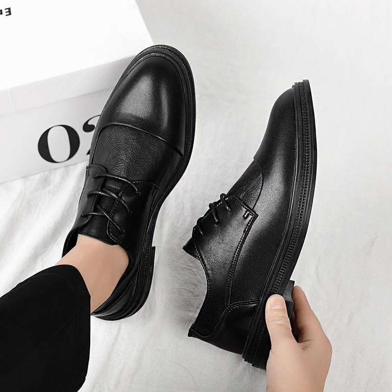 Модные повседневные джентльменские новые кожаные туфли мужские удобные на шнуровке роскошные удобные мужские коммерческие дела для мужчин свадебная вечеринка