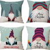 Рождественский мультяшный набор наволочек Набор из четырех Домашняя гостиная Декоративная наволочка Подушка-спинка Автомобильная поясничная подушка