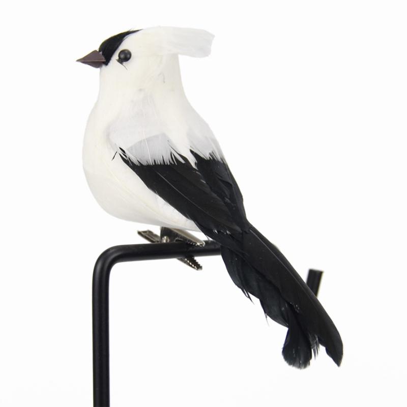 Handcrafted Foam Bird Sparrow With Real Feather For Unique Weddings