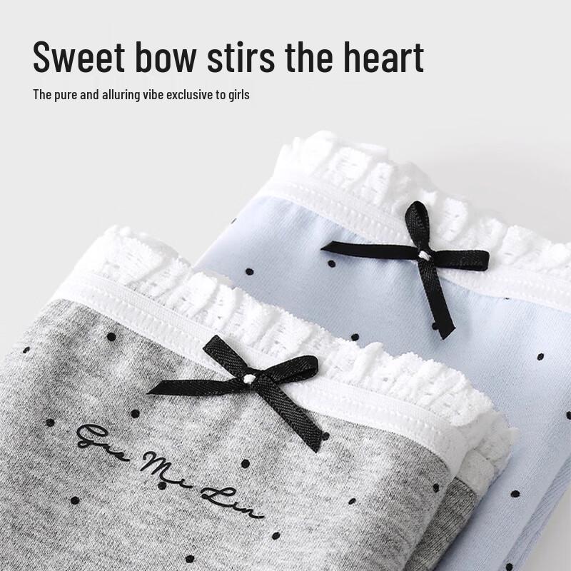 FitonTon Women's Pure Cotton Antibacterial Seamless Briefs 4-Pack