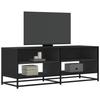 VidaXL TV Stand Black 120.5x40x46 Cm Engineered Wood and Metal, TV Bench, Hi-fi Cabinet, Entertainment Center, TV Buffet, 848889