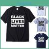 Стильная черная футболка 'Black Lives Matter' против расизма для унисекс, повседневная и удобная