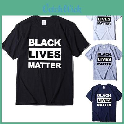 Стильная черная футболка 'Black Lives Matter' против расизма для унисекс, повседневная и удобная