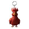 Creative Animal Chicken Rooster Series Pendant Acrylic Keychain For Christmas Tree Decoration Car Key Ring Cock Key Holder
