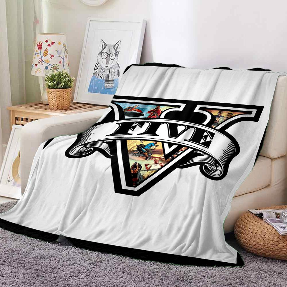 Vstory Flannel Blanket Throw Blanket Soft Warm Sofa Bed Camping Home Decor Unique Christmas Gift C9211765