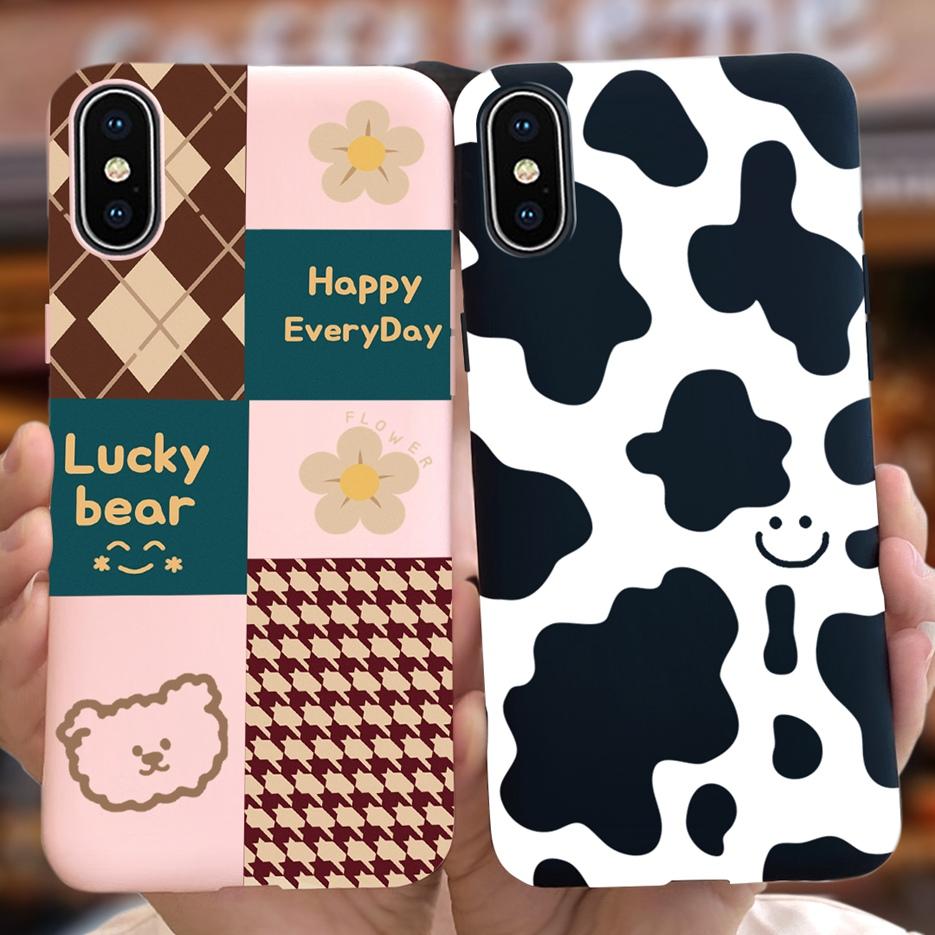 For Apple iPhone X XR XS Max Case Stylish Art Painted Cover Soft TPU Fundas Phone Case For iPhone XR iPhoneX XS Max Cover Bumper