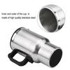 500 мл 12 В автомобильное отопление из нержавеющей стали чашка для воды чайник кофе кружка с подогревом