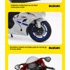 Модель мотоцикла SUZUKI GSX1000 в масштабе 1/12, отлитая под давлением — реалистичный дизайн, идеально подходит для любителей мотоциклов, прекрасный подарок для всех возрастов
