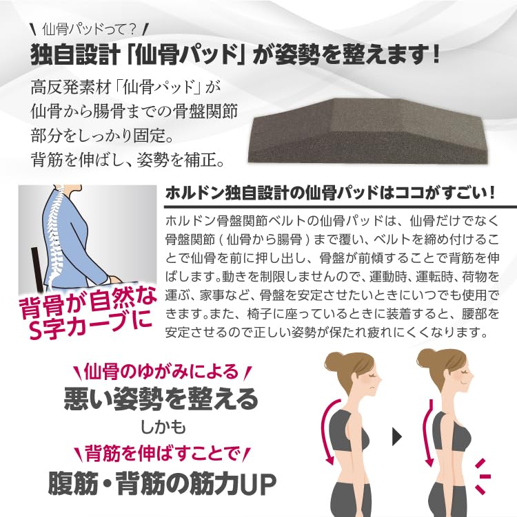 Тазовый пояс Holdon Размер S Применимый диапазон размеров (Окружность таза) 75~90см