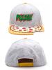 Cartoon Food & Anime Character Snapback Hat, 3D Bitten Brim Flat Brim Baseball Cap for Men Women