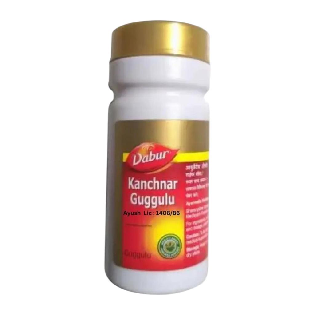 Dabur Kanchnar Guggulu Herbal Tablets 40 Tablets Pack Of 1 Ayurvedic Wellness Supplement Herbal Care Tablets For Daily Use Natural Formula