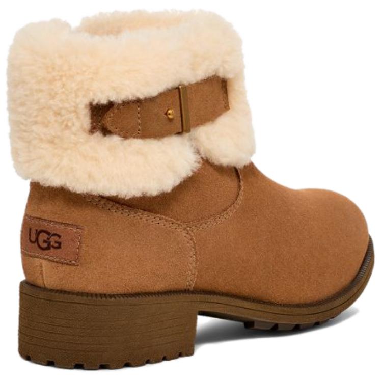 UGG Удобные Теплые Короткие Ботинки Женские ботинки Коричневые 1166756-CHE
