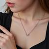Color Zircon Butterfly Clavicle Necklace Vintage Light Luxury Jewelry Women Versatile Choker