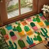 Colorful Cactus Carpet Colorful Floor Mat Washable Doormat Welcome Mat Rug For Bedroom Carpet For Live Room Home Dec