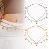 Retro Punk Waist Chain Vintage Dress Cummerbands Fashion Double-deck Chain Belt For Women