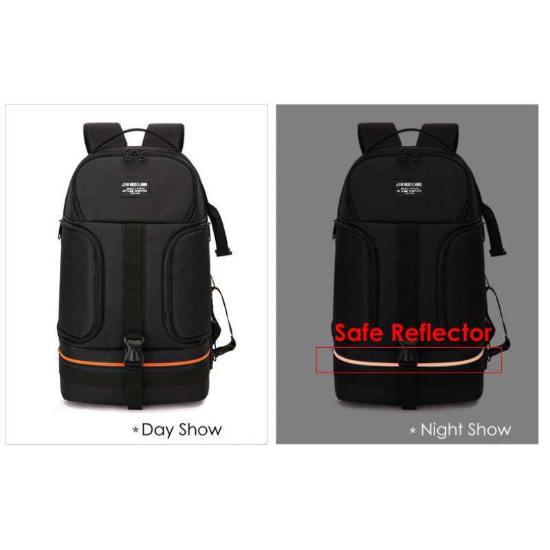JINNUOLANG Professional Digital SLR Camera Backpack Large Photography Bag Tripod Holder Waterproof Rain Cover Outdoor Hiking