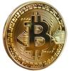 Сувенирная монета Bitcoin с подставкой Коллекционный крипто-подарок для энтузиастов блокчейна Инвесторов Декорация стола Разговор
