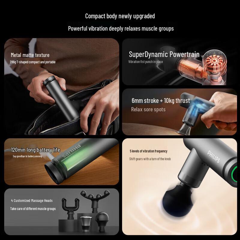 Philips PPM7308 Professional Percussion Massage Gun