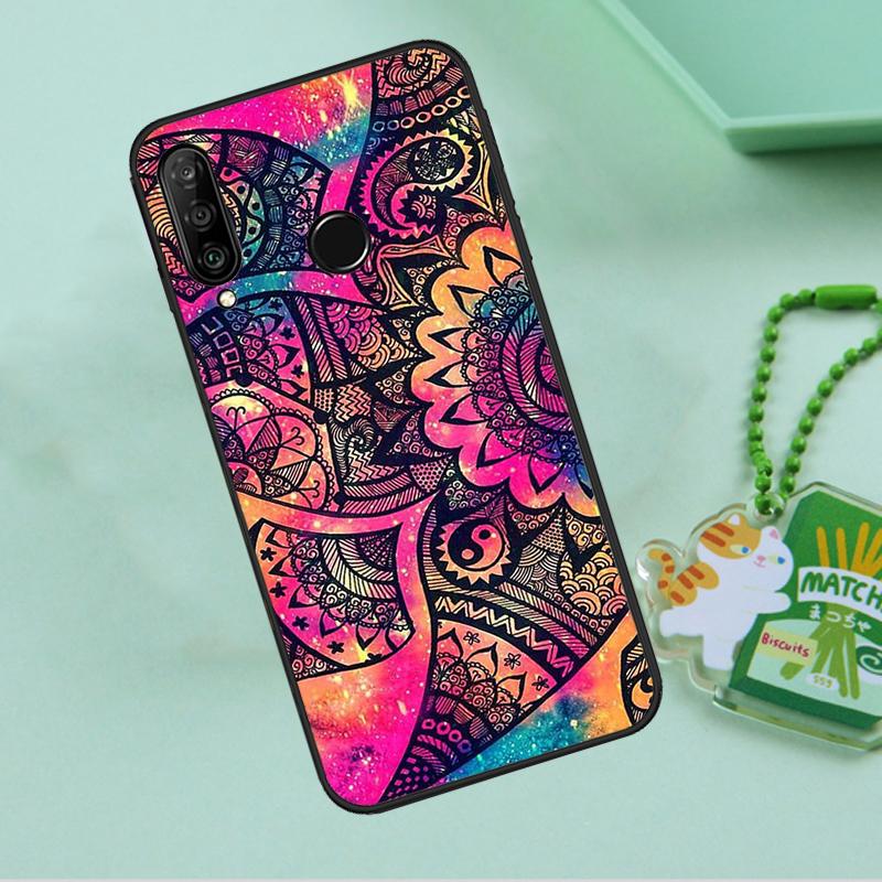 Индийский узор Мандала для Huawei Nova 8i 11i 12i 12s 9 10 SE Y90 Y60 Y70 Y72 Y61 Y91 P20 P30 P40 Lite P60 Pro Чехол