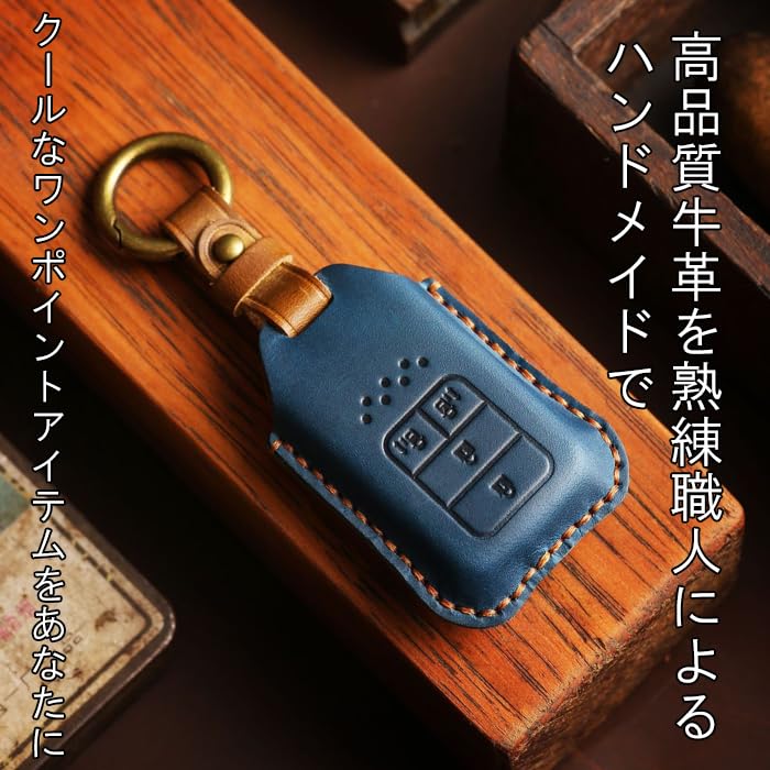 Чехол для ключей из натуральной кожи, крышка для ключей, кожаный, для автомобилей Honda, Freed, Stepwagon, Odyssey и т.д., 4 кнопки, сдвижные двери с обеих сторон, аксессуар