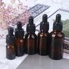 5/10/15/20/30 мл пустые коричневые стеклянные флаконы-капельницы с пипеткой для эфирного масла