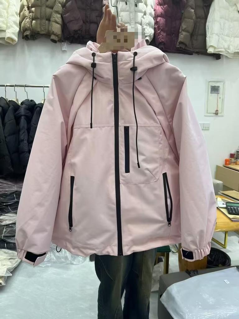 Tooling Hooded Pike Down Jacket Women's European Station Autumn Clothing New European Women's Clothing Fashion Thickened Jacket Tide