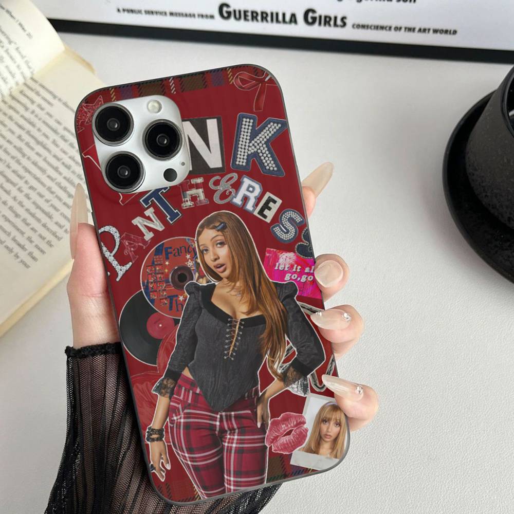 Чехол для телефона певицы Pinkpantheress для iPhone 17 16 15 11 12 13 14 Pro Max Мягкий гофрированный силиконовый чехол