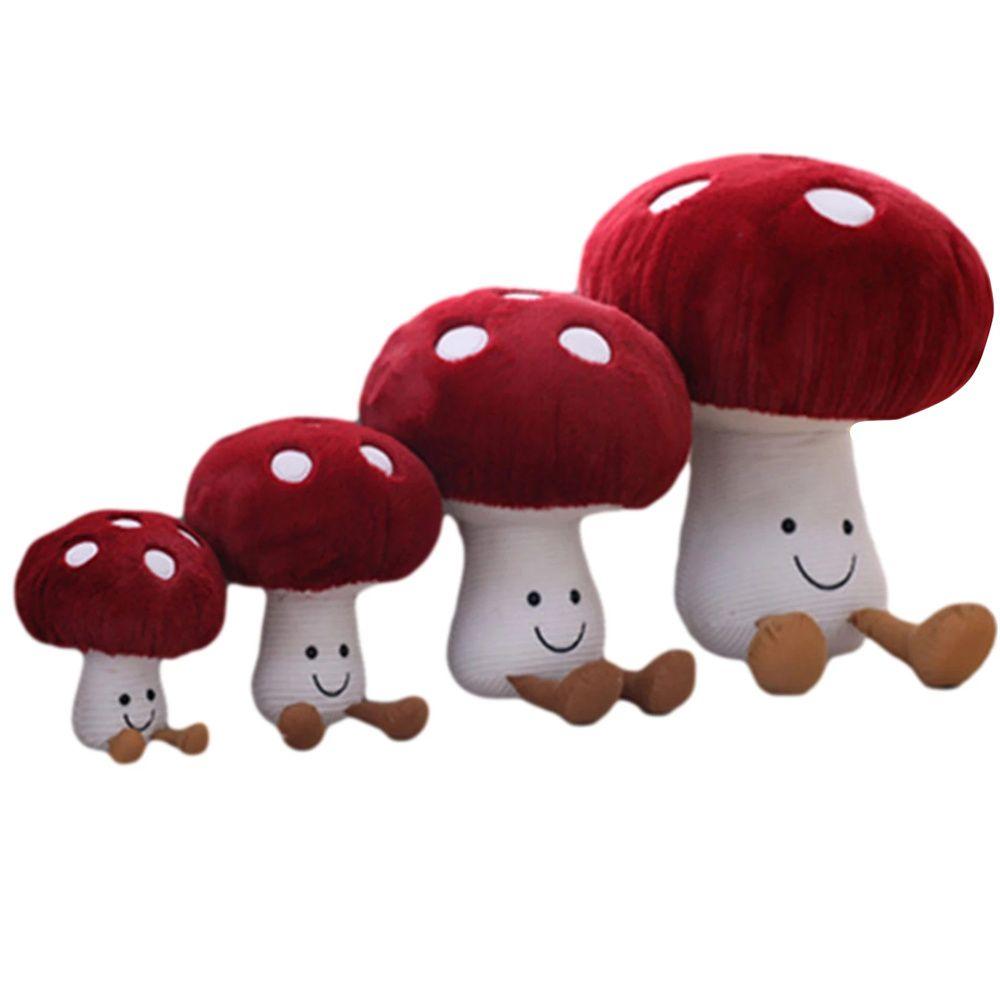 Cartoon Christmas Gift Mushroom Plush Toys Vegetables Mushroom Mushroom Stuffed Toy Soft Plush Doll