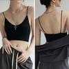 Thin Suspender Threaded Beautiful Back Underwear for Women, Thin Camisole Vest, Short Sports Tube Top Inside Suit, Can Be Worn Outside