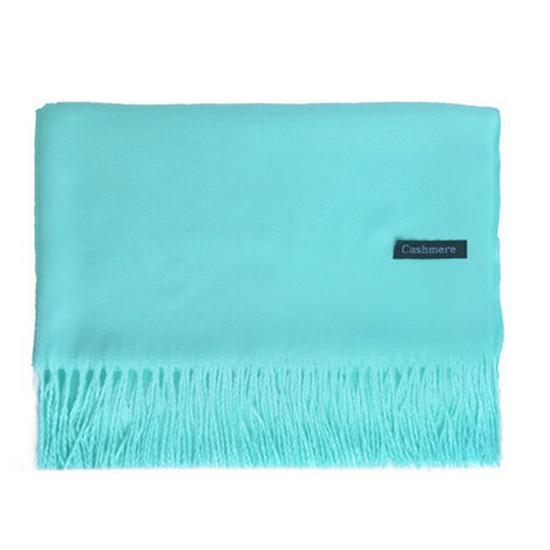 2025 Autumn/Winter Solid Color Imitation Cashmere Mid-Length Warm Tassel Scarf - Japanese & Korean Sweet Fashion