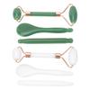 Jadestone Roller Gua Sha Skin Care Tools Set Double Head Facial Roller Acupressure Pen Manual Spoon 