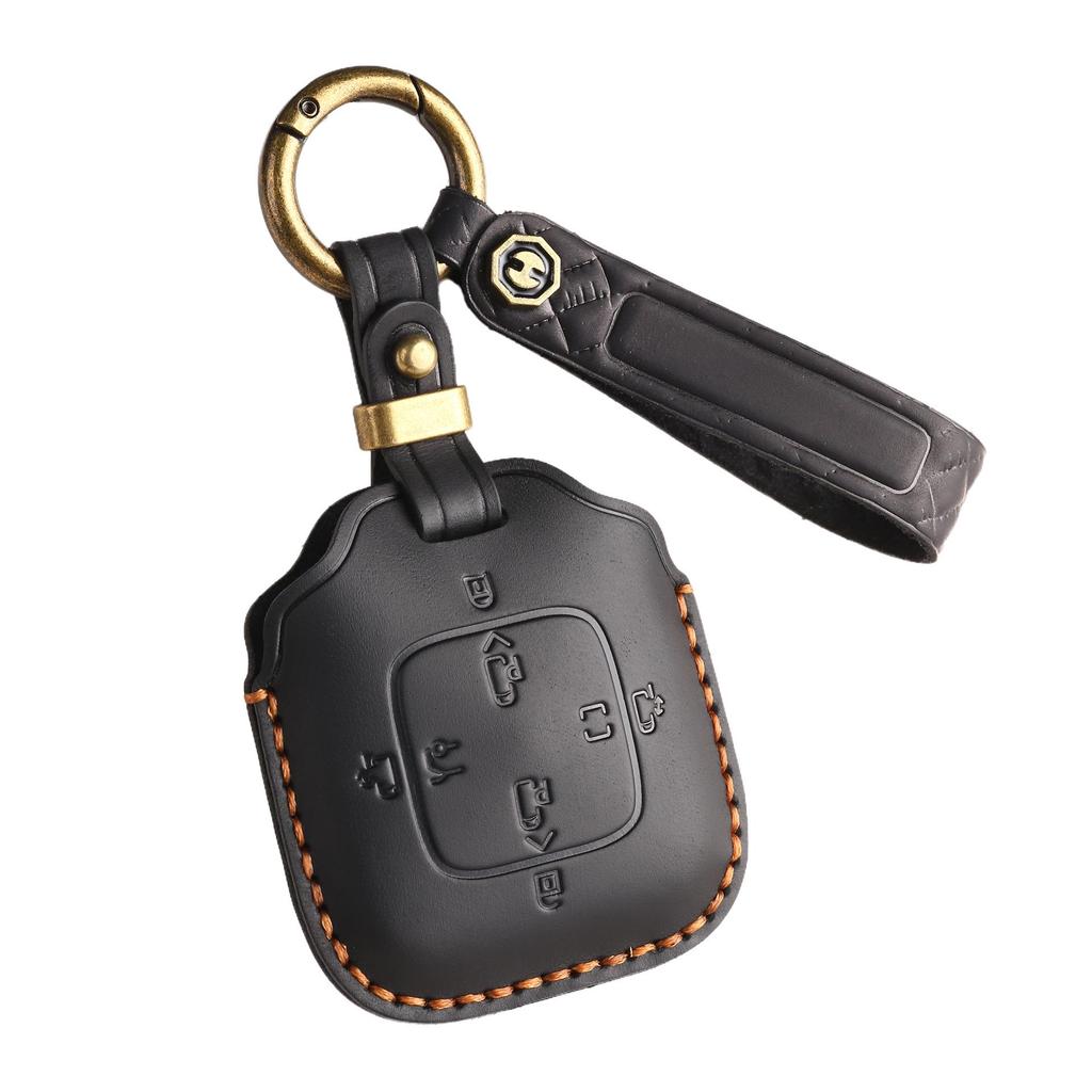 Чехол для ключа из натуральной кожи в ретро-стиле для Zeekr 001/007