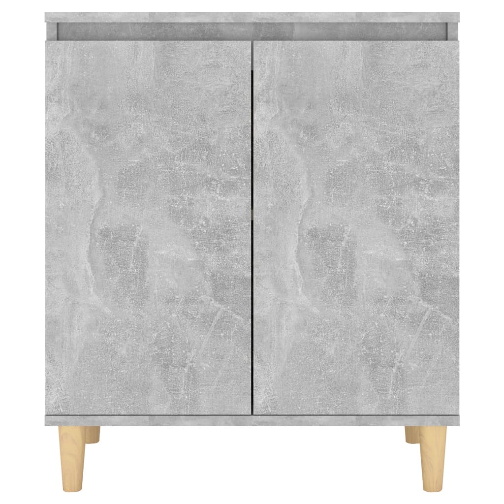 Vidaxl Szafka Z Nóżkami Z Drewna, Szarość Betonu, 60X35X70 Cm