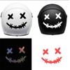 Waterproof Reflective Stickers for Motorcycle Helmet, Demon Smiling Face Decal, Auto Body Decoration, Car Sticker, Laser