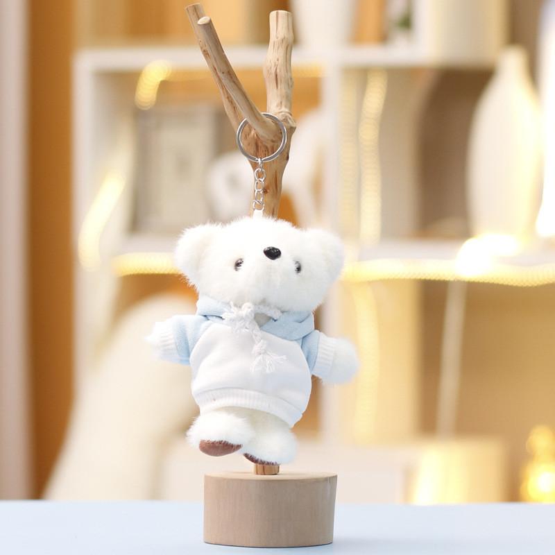 Plush Bear Keychain With Soft Short Plush For Cute Bag Decor And Gift For Kids