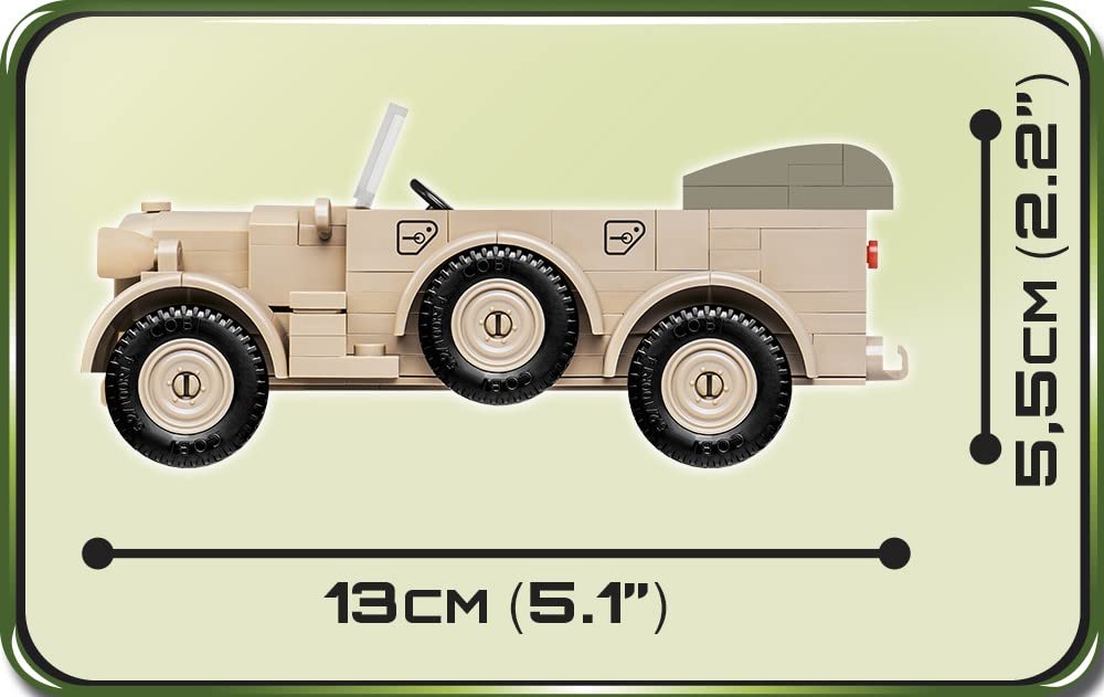 Cobi Историческая коллекция #2256 Horch 901 (КФЦ.15) Северная Африка (Немецкая армия Второй мировой войны) Масштаб 135 [Военные блоки - Официальный дистрибьютор COBI в Японии]