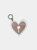Foreverybari New Heart Pouch Bag Holder Keyring (Chocolate)