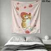 Mofusand Wall Tapestry Aesthetic Wall Hanging Printed Fabric Blanket Decorative Tapestries for Bedroom Living Room Home Decor