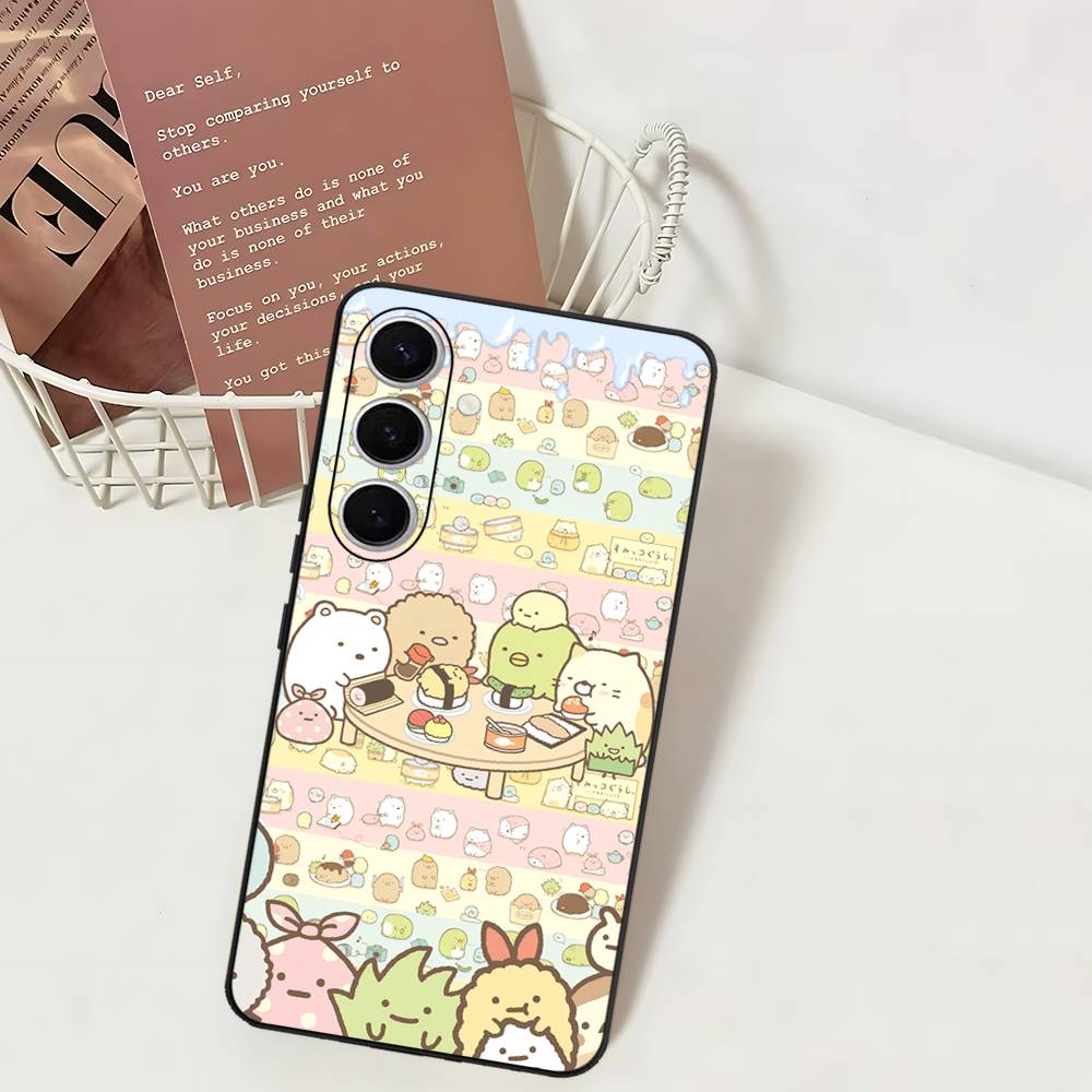 Чехол для телефона с аниме S-Sumikko Gurashi для Samsung S 24 Fe 25 Ultra Plus 20 Lite 21 30 22 23 24 22 Ultra 5G Fundas