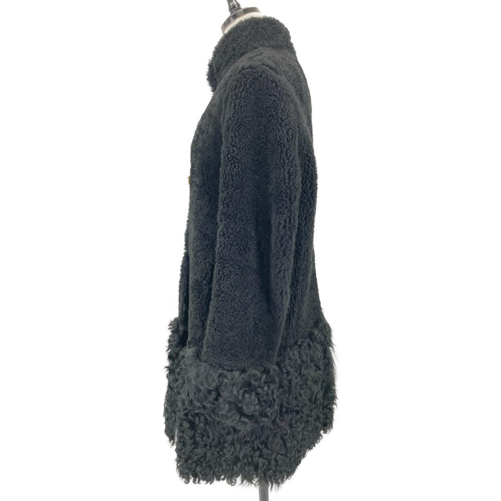 MIUMIU [Внутренний регулярный] MPS377 1CQY дубленка мутон пальто 42 черныйБ/у